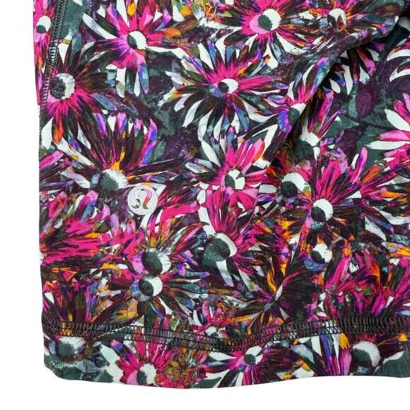 Lululemon Swift Speed High-Rise Short 8" In Floral Electric Multi Size 2 - Picture 6 of 7